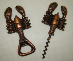 Набор винтажный: открывалка и штопор Рак (X622)