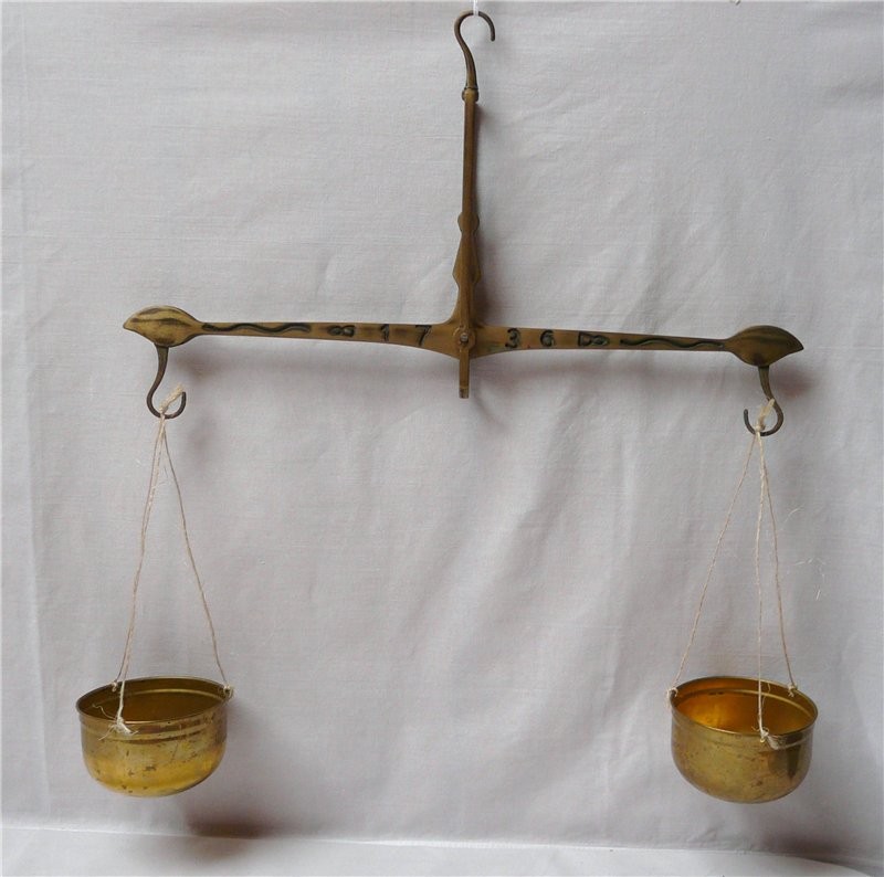 Весы с чашами кашпо (K991) купить в интернет-магазине Мосантик