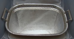 Поднос большой винтажный с ножками (Y798)