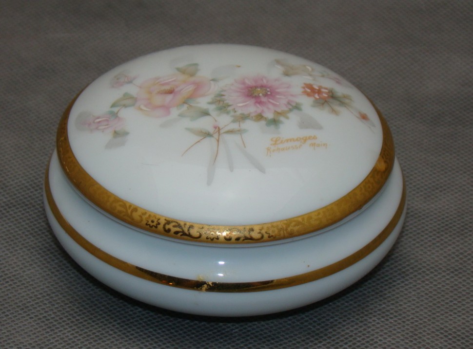 Limoges шкатулка фарфоровая винтажная (M539)