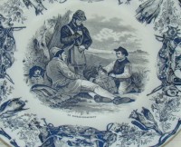 Boch тарелка старинная Охота (M637)