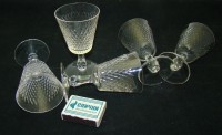 Val Saint Lambert рюмки хрустальные винтажные 5 шт. (A627)