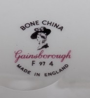 Gainsborough винтажный английский фарфор 12 предметов (A922)