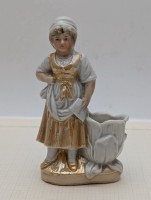 Статуэтка старинная с вазочкой карандашницей (B021)