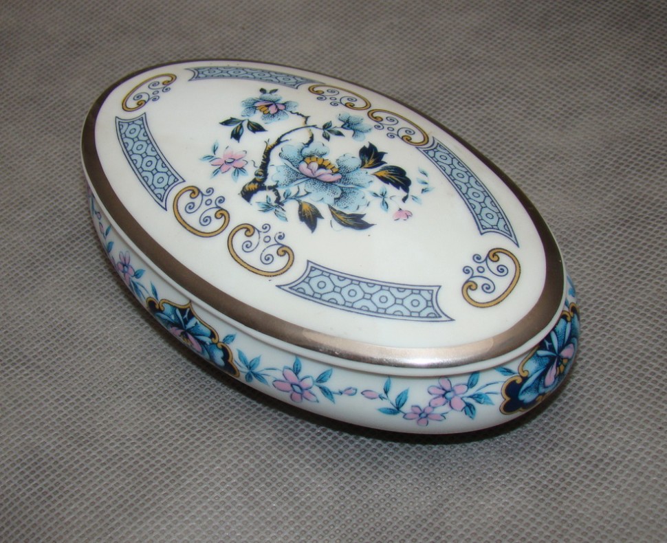 Limoges шкатулка винтажная фарфоровая (M540)