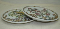 Hutschenreuther блюдечки винтажные Времена года Птички 2 шт. (M639)