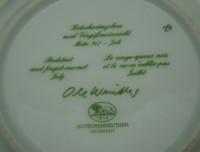 Hutschenreuther блюдечки винтажные Времена года Птички 2 шт. (M639)