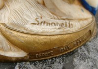 Simonelli фигурка статуэтка винтажная Мальчик с виноградом (A332)
