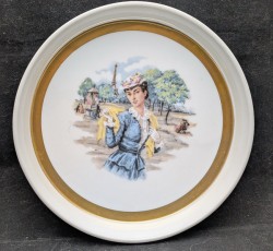 Wunsiedel блюдо винтажное лоток сервировочный Парижанка (B119)