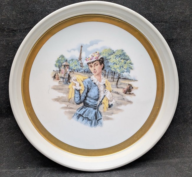 Wunsiedel блюдо винтажное лоток сервировочный Парижанка (B119)