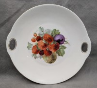 Блюдо фарфоровое винтажное Фрукты (A925)