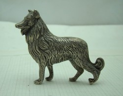 Фигурка, литая, миниатюра "Собака Колли" (V078)