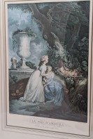 Винтажные репродукции старинных гравюр 2 шт. (B025)