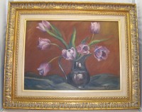 Картина старинная Тюльпаны (M057)