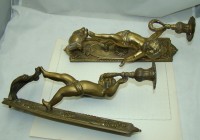 Подсвечники фигурки настенные винтажные Путти пара (M642)