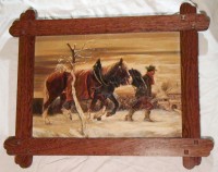 Картина Крестьянин с лошадьми (W210)