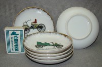 Блюдечки миниатюрные Старинные автомобили 6 шт (W486)