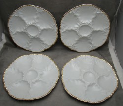 Cerabel винтажные тарелки для устриц 4 шт.  (M446)