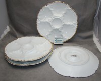 Cerabel винтажные тарелки для устриц 4 шт.  (M446)