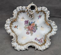 Блюдо конфетница винтажная Цветы (A928)