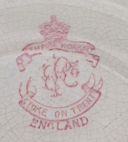 Empire Works старинная английская тарелка (B123)