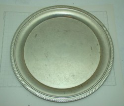Блюдо подносик с узорами, старинное (P157)