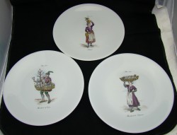 Тарелки Лимож фарфоровые 3шт (V945)