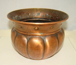 Кашпо медное винтажное (Q704)