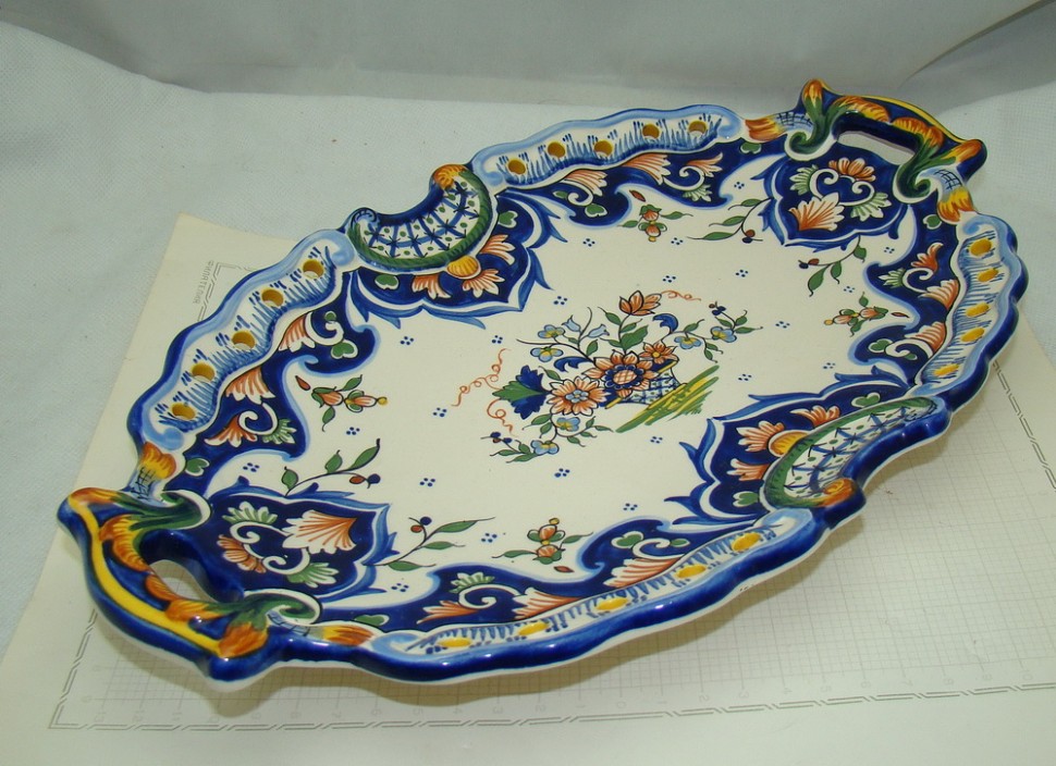 Rouen блюдо подносик винтажный (M644)