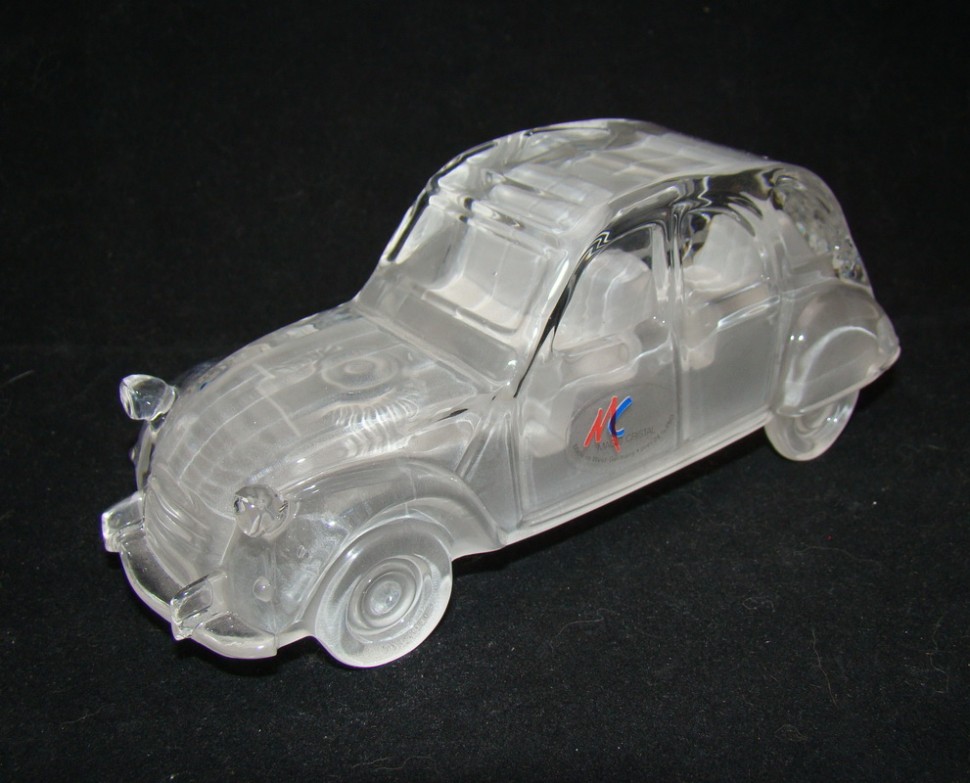 Magic Cristal фигурка большая хрустальная Citroen 2CV. Винтаж. (A435)