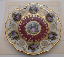 Oscar Schaller винтажное блюдо фруктовница (B124)