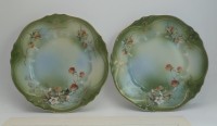 Carl Tielsch & Co старинные декоративные тарелочки 2 шт. (B224)