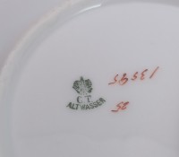 Carl Tielsch & Co старинные декоративные тарелочки 2 шт. (B224)