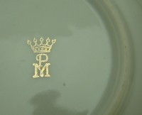 Friedrich Eger & Co. блюдечки миниатюры винтажные 8 шт. (X887)