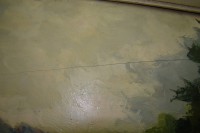 Картина старинная пейзаж Река (Y028)