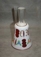 Колокольчик стеклянный винтажный Богемия (A338)