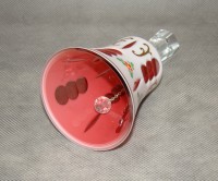 Колокольчик стеклянный винтажный Богемия (A338)