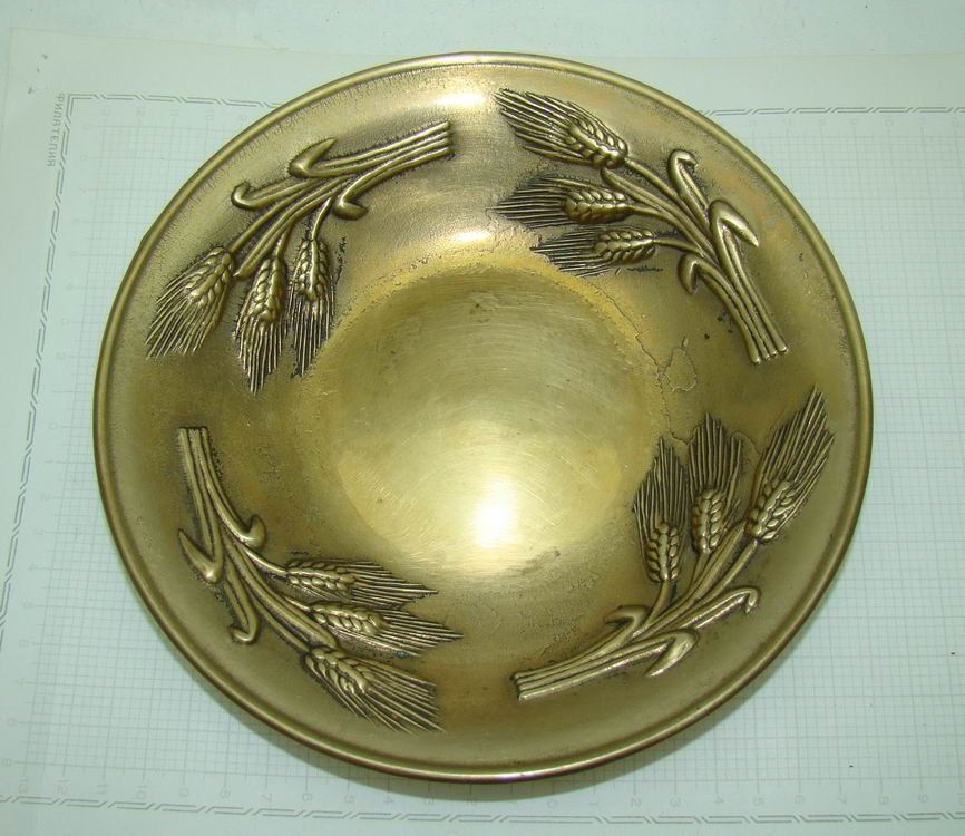 Тарелка хлебница "Колосья" (R712)