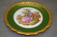 Limoges тарелка фарфоровая галантная сцена винтаж (W213)