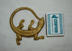 Фигурка литая пресс-папье "Ящерица" (T934)